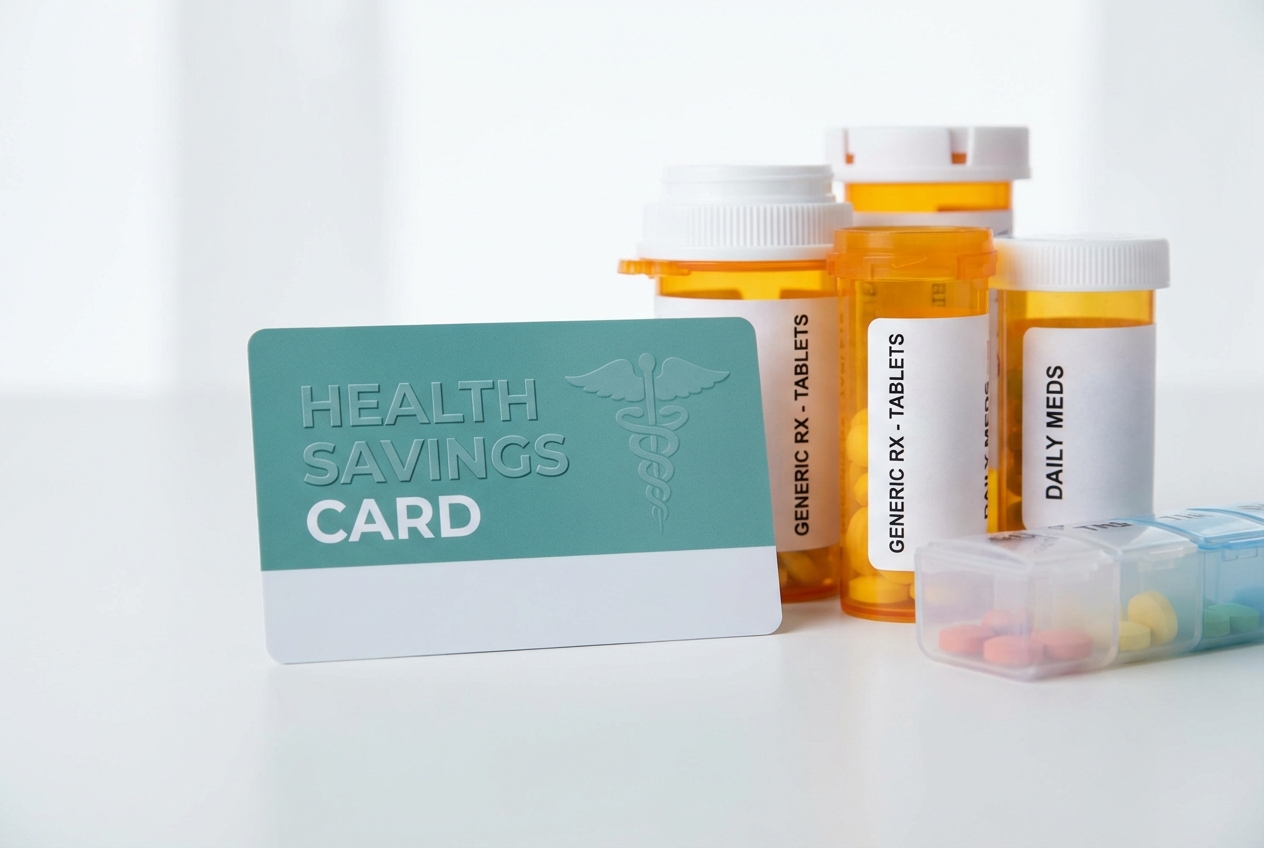 National retail prescription discount card saving patients up to 80% on medications